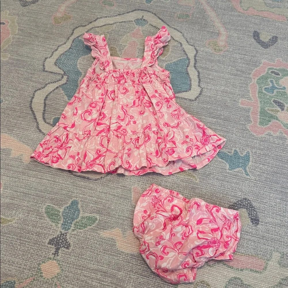 Lilly Floral Kids Dress Set (18-24m) - Picture 2 of 3